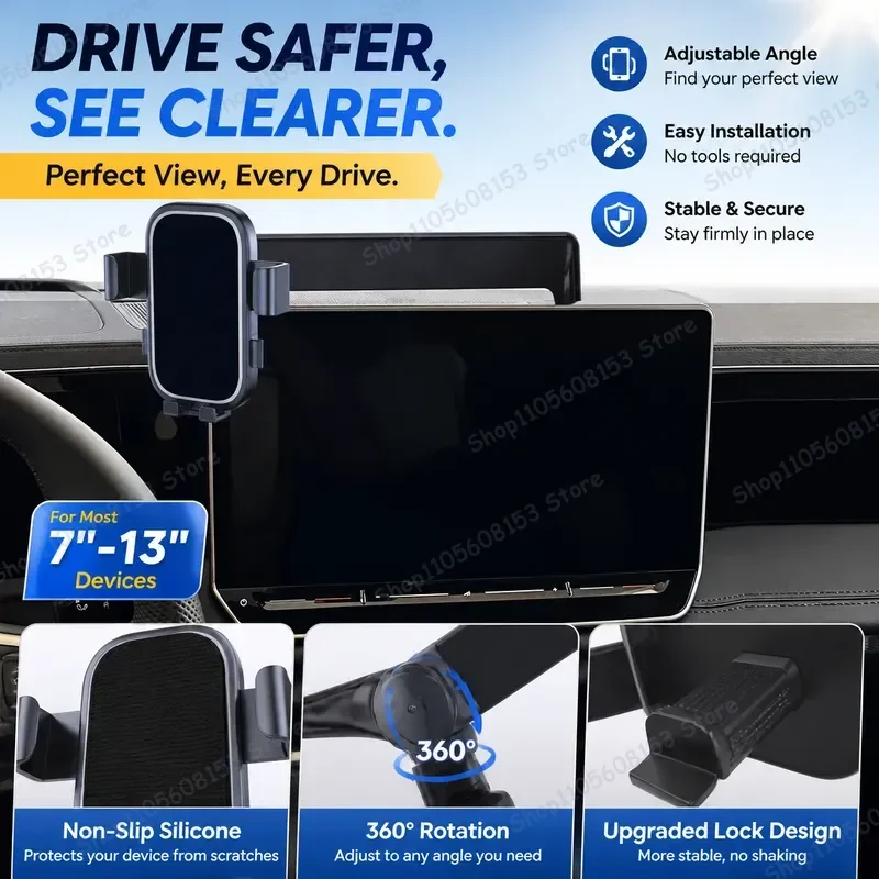 For VW Tiguan Tayron 2024 2025 Gravity Phone Holder Air Vent Mount for Navigation Screen Cradle Car Phone Stand Hands Free
