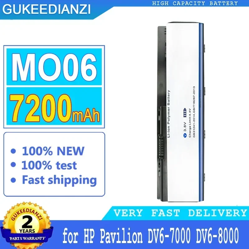 

Аккумулятор 7200 мАч для HP Pavilion DV6-7000, DV6-8000, DV7-7000, модели 672326 -421, 672412 -001, HSTNN-LB3P, HSTNN-YB3N, MO06, MO09