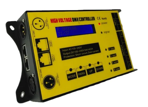 high-pressure Led Strip Controller AC220V  DMX512 RGB RGBW Led Controller ; For Rgbw Led 2835 5070 Strip