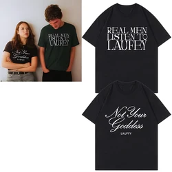 The Goddess Tour Merch Not Your Goddess Laufey T Shirt  Real Men Listen To Laufey Tshirt