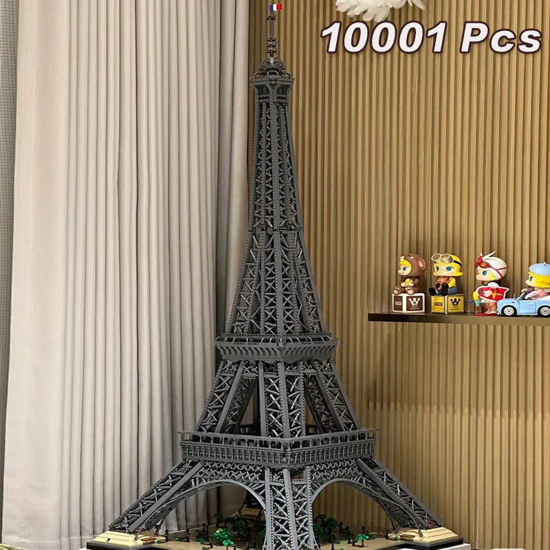 Eiffelturm kompatibel 10307 PARIS Architektur Modell Baustein Ziegel Kit Erwachsene Kinder Spielzeug Urlaub Geschenk 10001 Stück