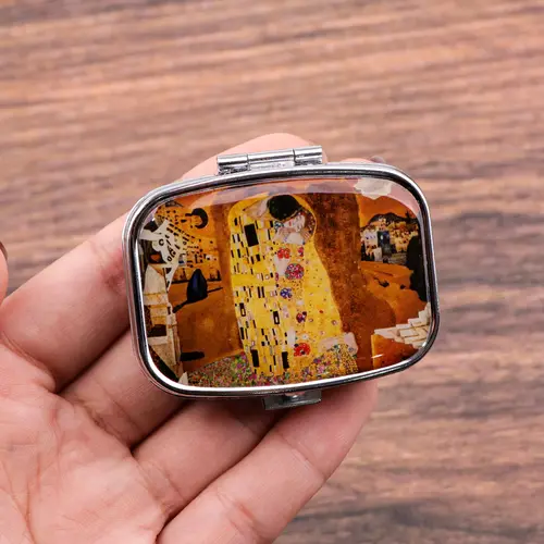 Van Gogh Art Mini Pill Box 2-Compartment Medicine Pill Organizer Household Portable Medicine Storage Box Travel Jwelery Gift - Image 23