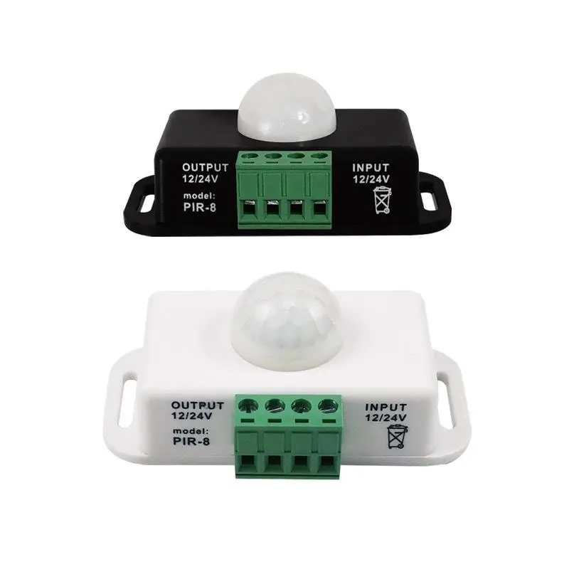 DC 12V 24V 6A Automatic Adjustable PIR Motion Sensor Switch IR Infrared Detector Light Switch Module For LED Strip Light Lamp