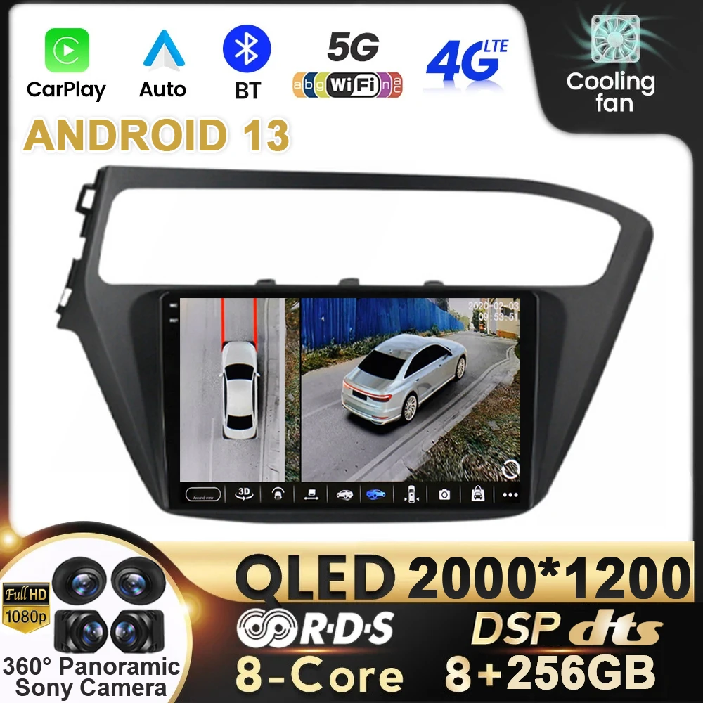 Android 14 For Hyundai I20 2018-2019 Core Car GPS Navigation Player Deckless Stereo RHD LHD Radio Headunit DVD Video Navigation