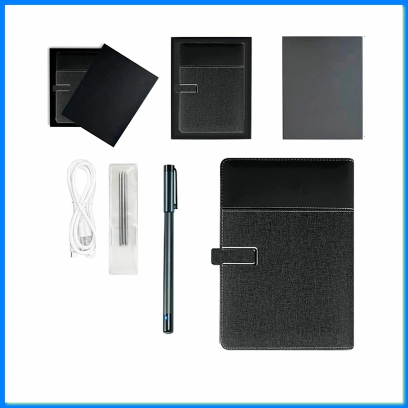 Bluetooth Notebook Smartpen Pen Stroke Playback Convert to Text Smart Pen Writing Set OCR Recognition for Notes Drawing-A75P