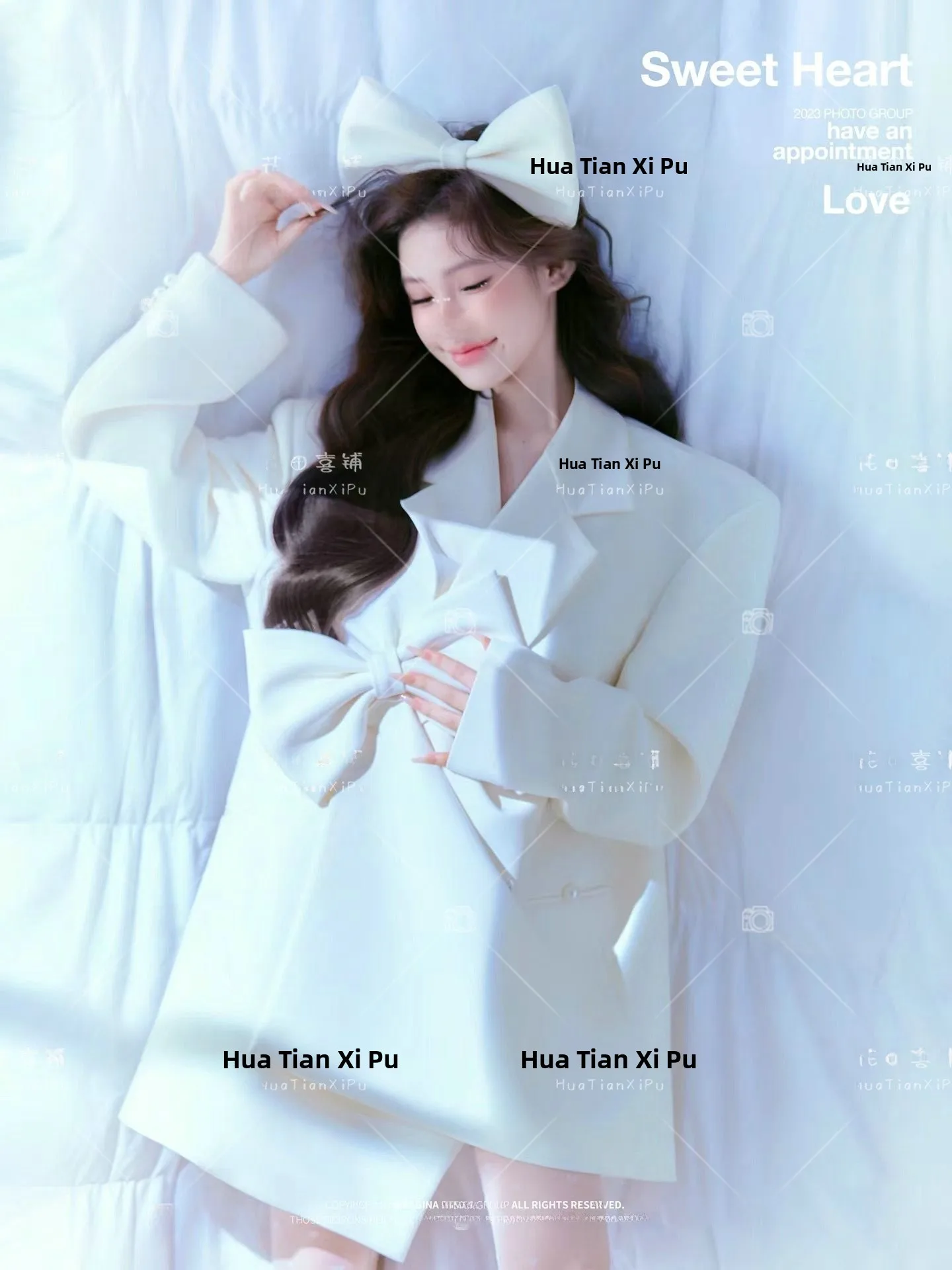 

White Suit Jacket Photography Art Shot Pure Desire Korean Style Sweet Girl Teenage Summer New Arrival Stage Costume