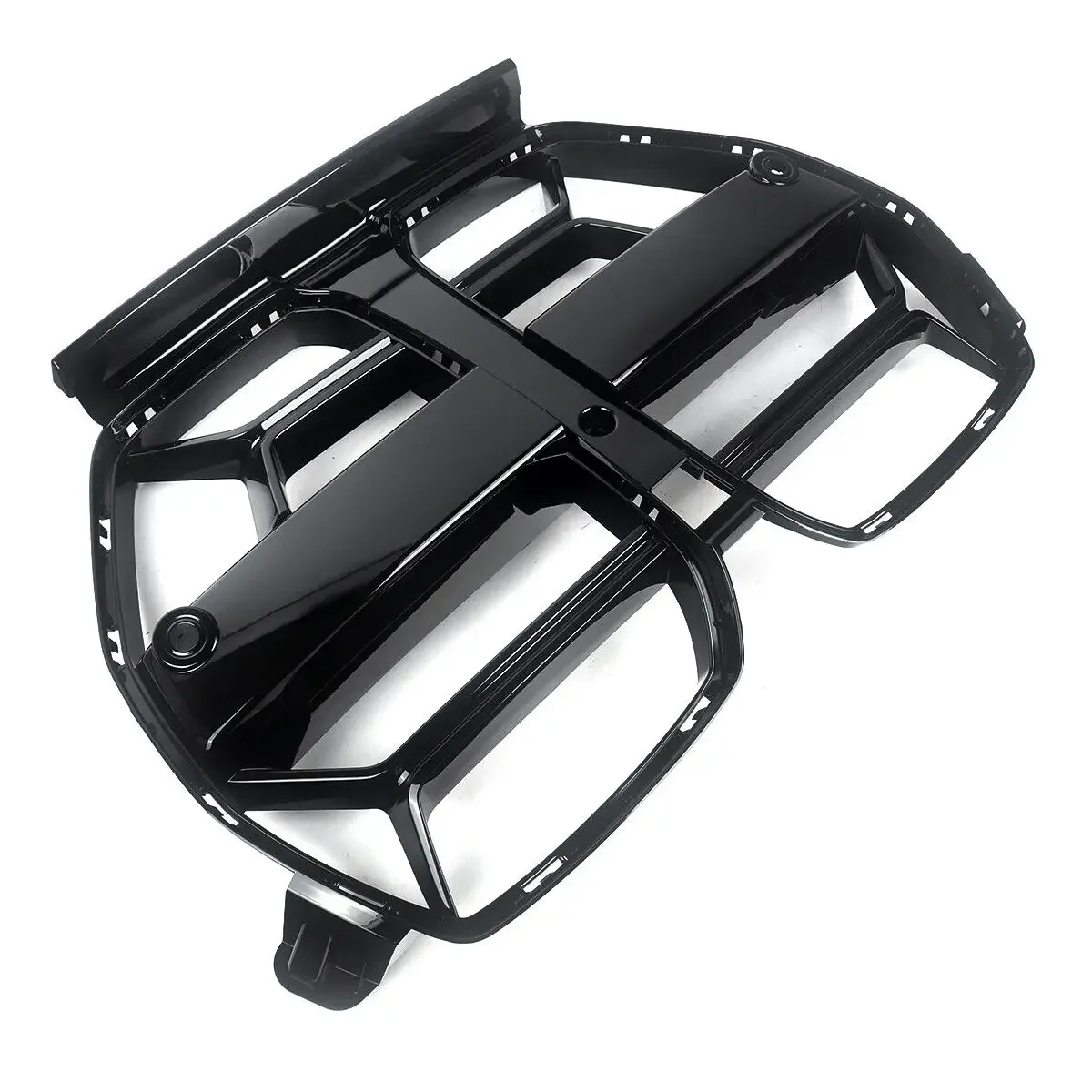 2021-2023 For BMW G80 G81 M3 G82 G83 M4 Car Front Bumper Grilles Carbon Fiber Style Glossy Black Hood Grill ACC