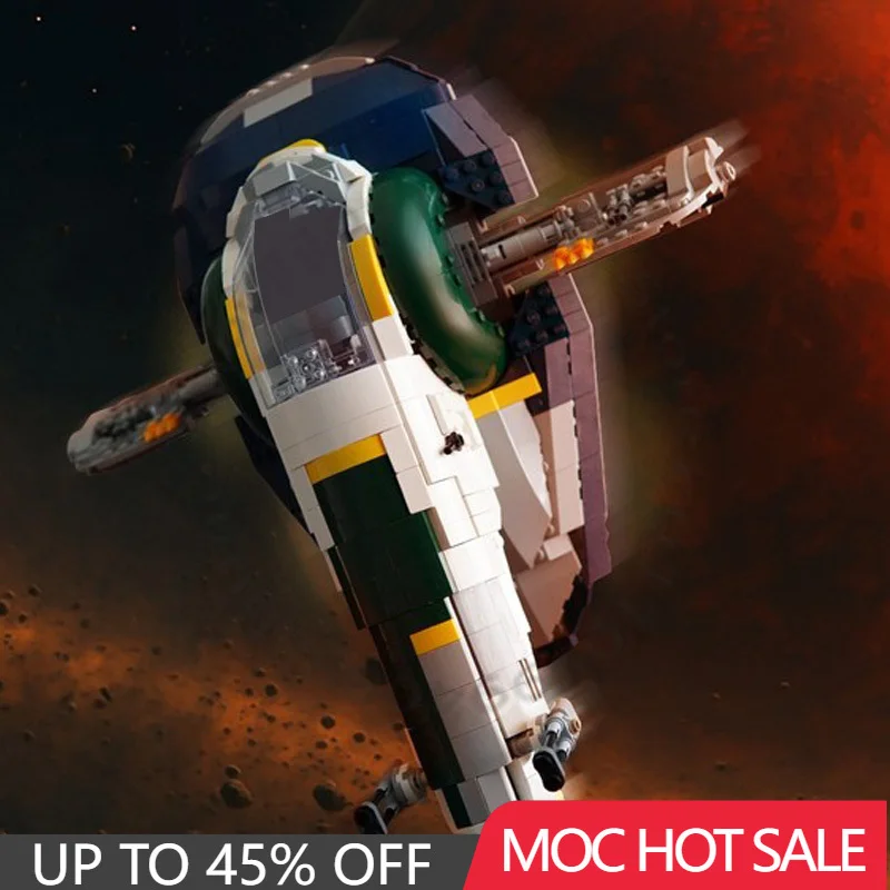 

1041 PCS MOC Customize Star Battle Series Jango's Slave 1 Starfighter Model Building Block Technology Assembly Toy Birthday Gift