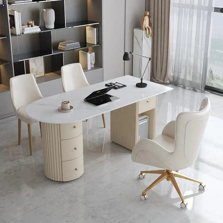 Modern Medical Beauty Consultation Table for Outpatient Reception Salon Negotiation Meeting Office Rock Desk for Oral Office