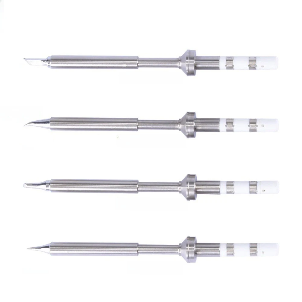 Replacement Solder Bits Silver Metallic TS100 Soldering Tips Copper Core Technology Consistent Solder Flow Extended Tip Lifespan