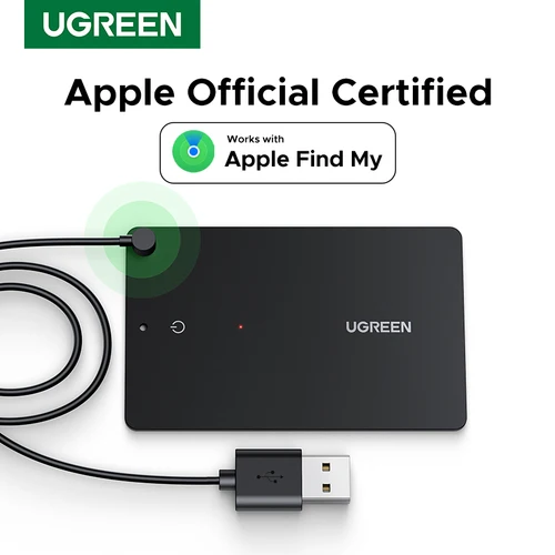 Imagen 1 del producto La tarjeta SmartTrack de seguridad UGREEN funciona con Apple Find My Wallet Bluetooth Tracker Buscador de teléfono Resistente al agua (solo iOS)