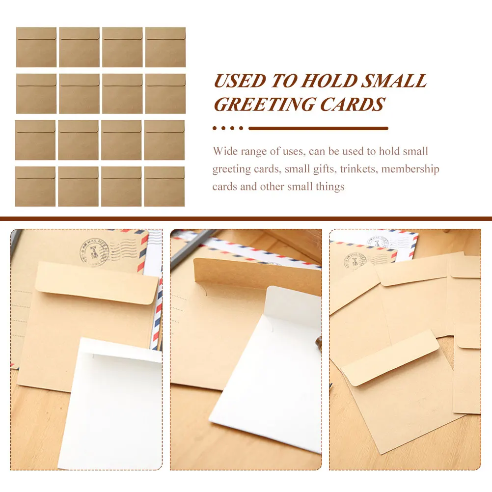 100 pçs envelope pequeno dinheiro envelopes mini peças cartão em massa minúsculo dinheiro pacote em miniatura moeda