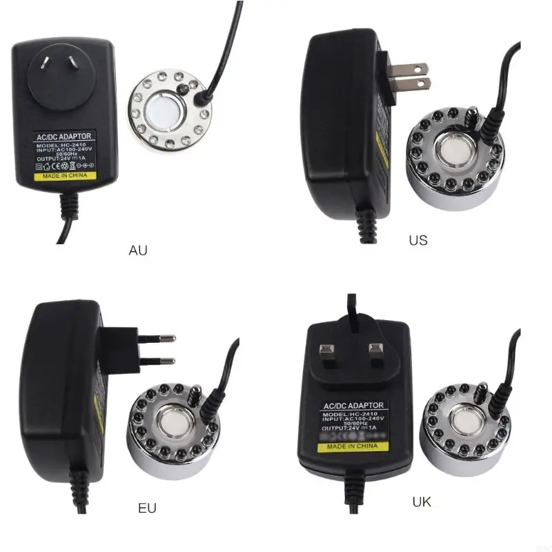 A0NC Soltrasonic Maker với LED Light Water Pond Fogger Halloween Party Atomizer