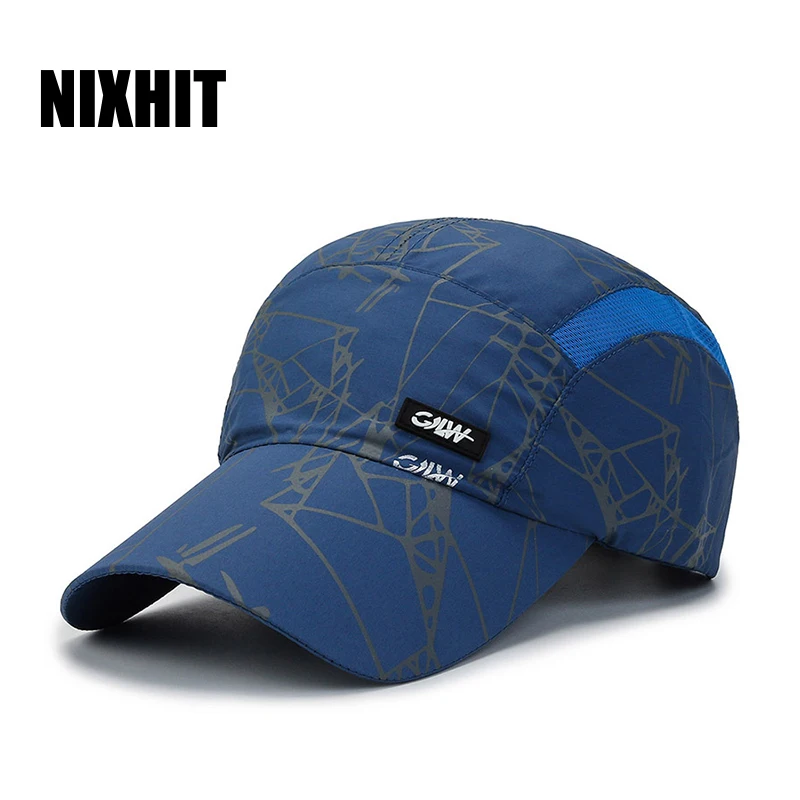 NIXHIT Summer Sunscreen Thin Breathable Quick Drying Men\'s Baseball Cap Outdoor Sports Travel Hiking Fishing Climbing Hat A283