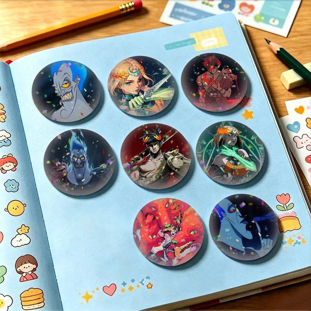 Action Game H-Hades 25mm 32mm 44mm 58mm 75mm Brooches Badges Pins for Accessories Gift