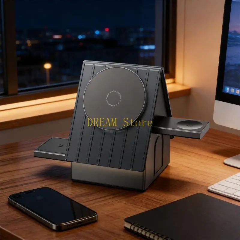 3 in 1 Wireless Charging Station for Phone Earbuds and Smartwatch with Strong Ensuring Use best sale