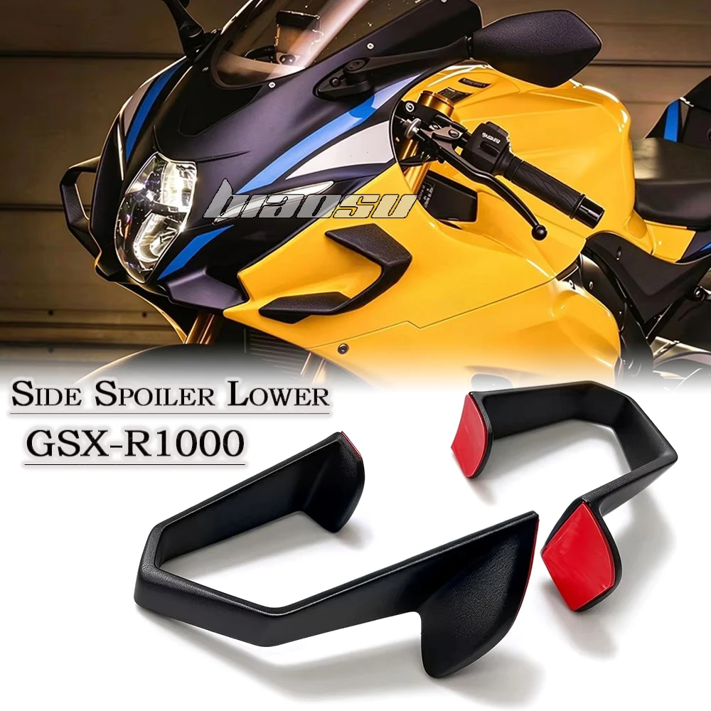 FOR Suzuki GSX-R1000 R GSX-R1000R 2017-2025 Winglet Side Spoiler Lower Front Winglets Headlight Aero Spoilers Air Deflectors
