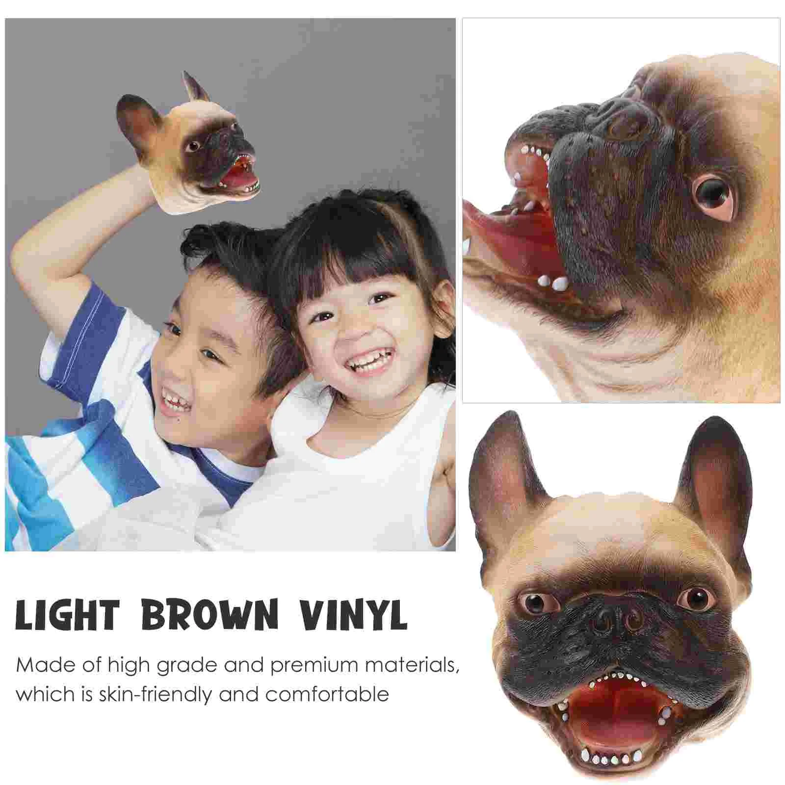 Hand Puppet Toy Funny Puppets Mini Parent-child Relationship Kids Vinyl Storytelling Dog Design