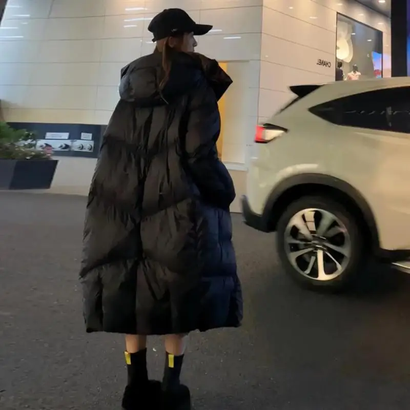 

Модная женская зимняя куртка-пуховик нового фасона, желтая, свободного кроя, высококачественная, теплая, на молнии, повседневная