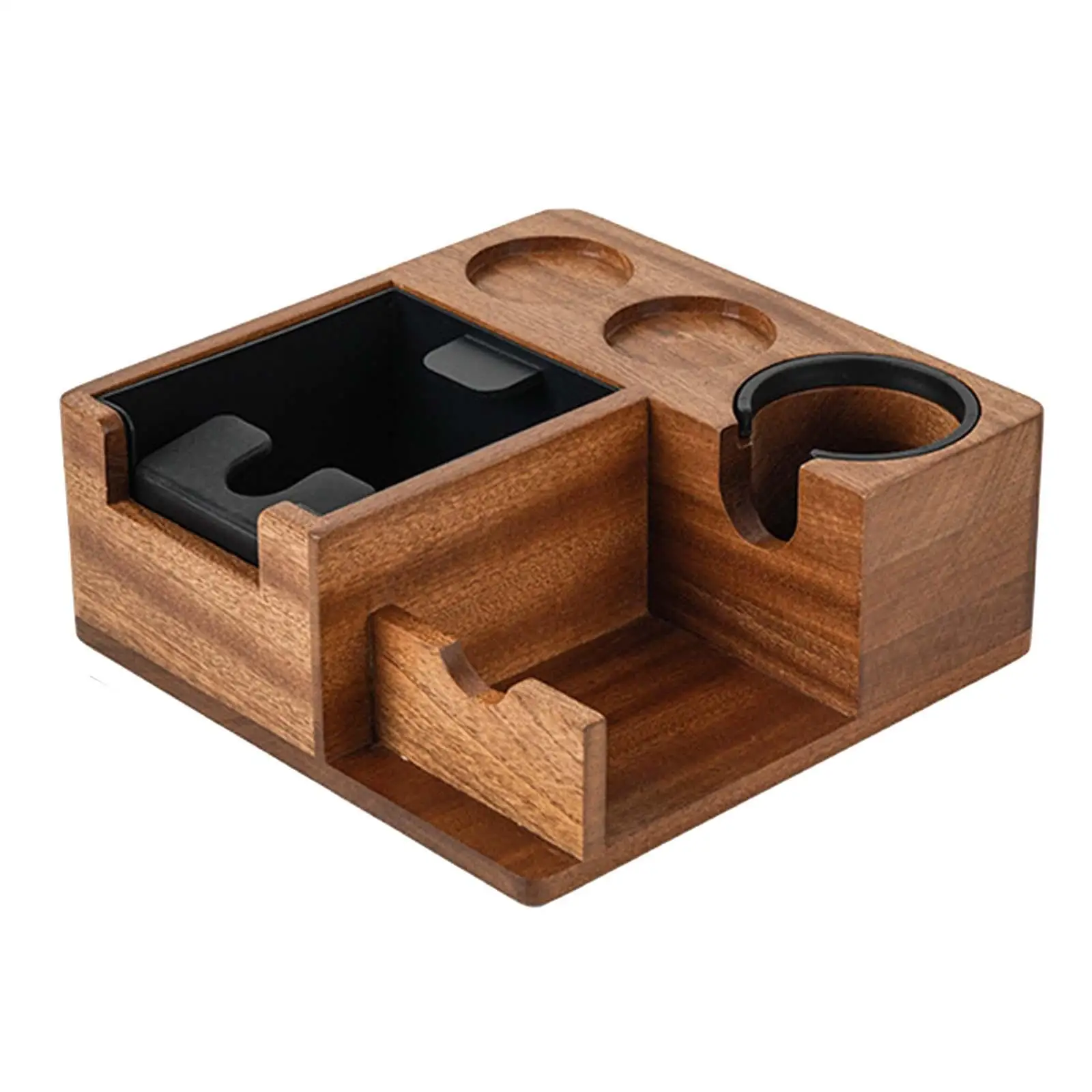 

Wooden Espresso Espresso Accessories Practical Coffee Grounds Box for