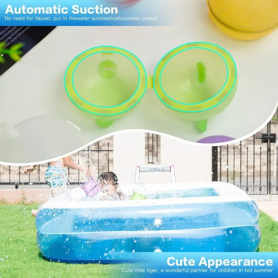 Palloncini d'acqua magnetici riutilizzabili per adulti Palline antispruzzo per bombe d'acqua ricaricabili autosigillanti a riempimento rapido con modelli squisiti