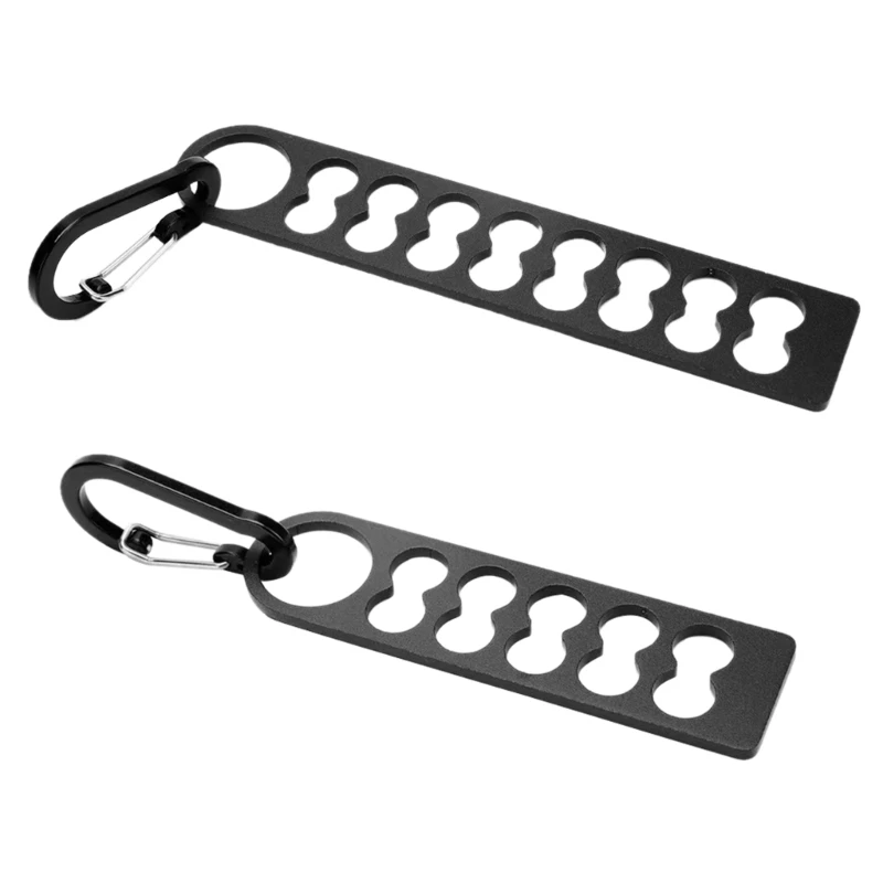 Tent Peg Storage Tool with Buckle, Hard to Damage, Camping Peg Storage Device, Lightweight, Wear-resistant (10/16 Holes)