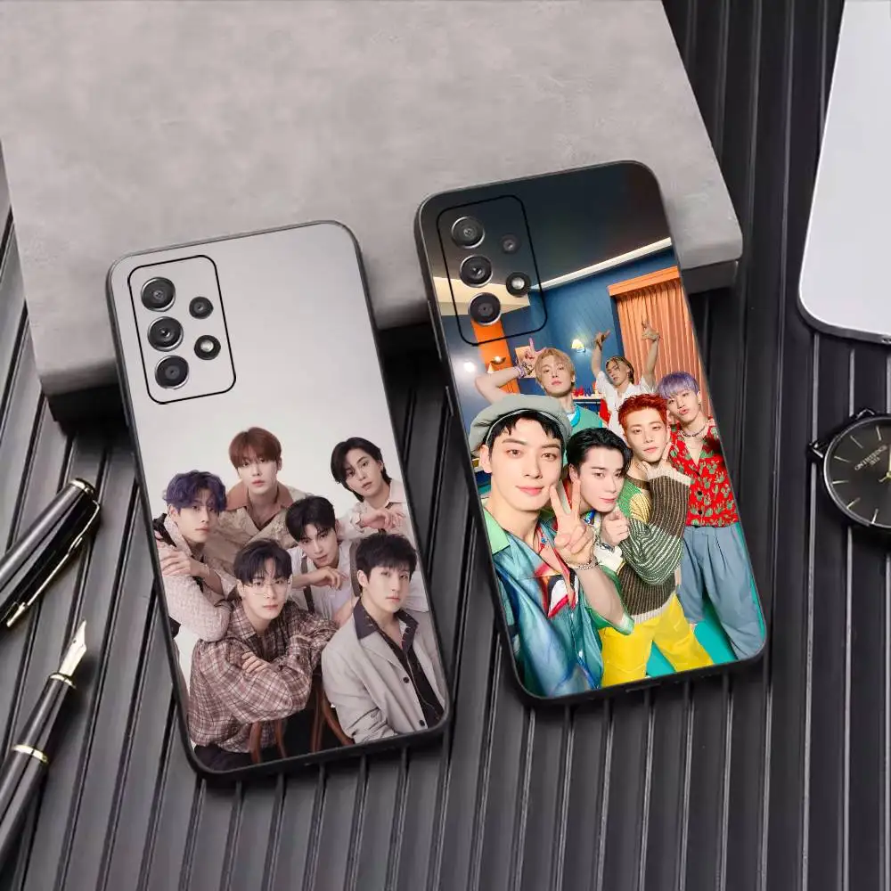 Korea Band A-ASTRO Lovely Phone Case For Samsung S25,S24,S21,S22,S23,S30,Ultra,S20,Plus,Fe,Lite,Note,10,Black Cover