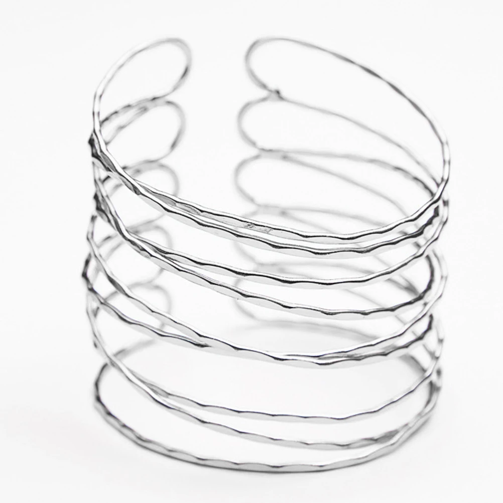 

Bracelet Arm Ring Accessories Coil Upper Cuff Women Metal Armband Armlet Bangle Personality