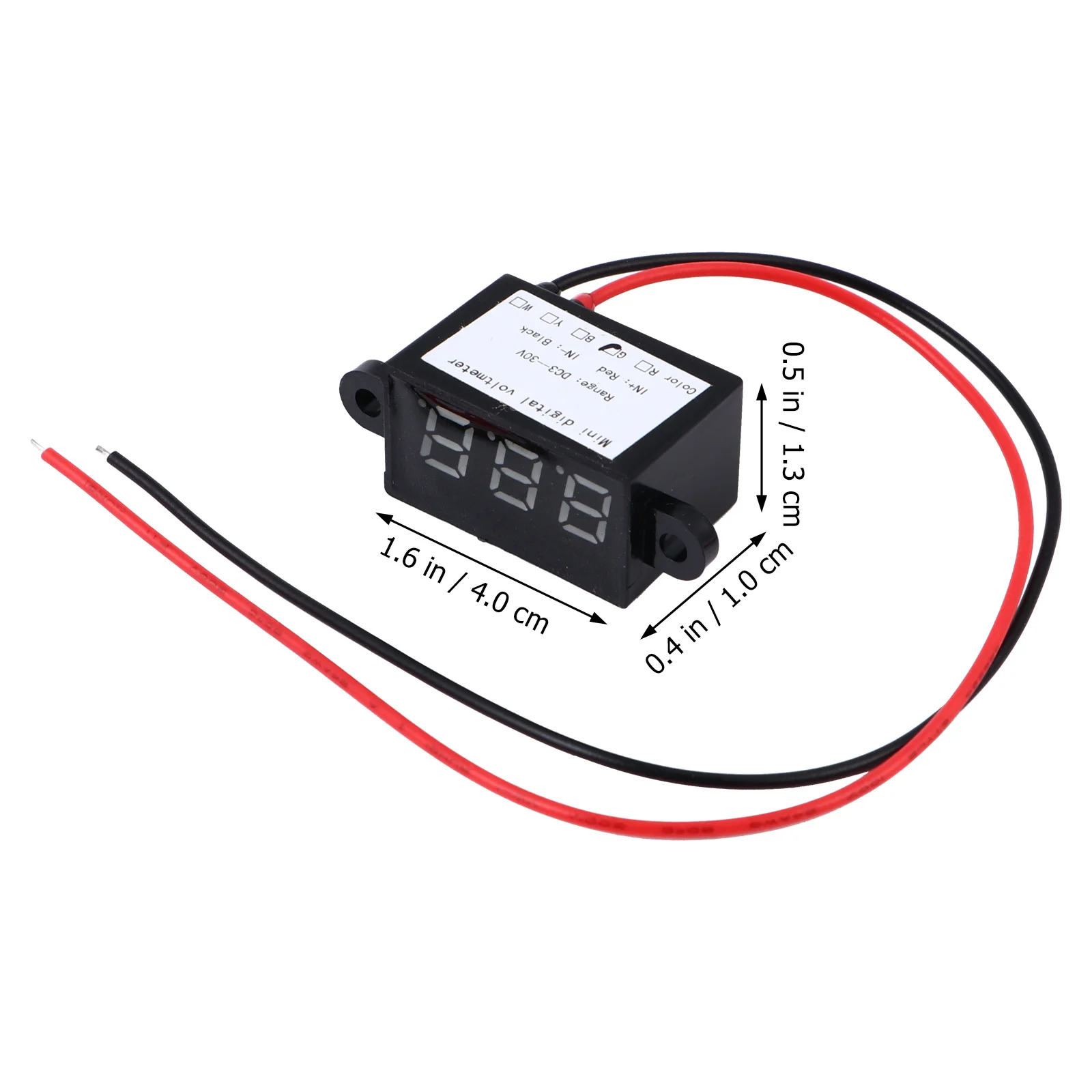 3 pezzi voltmetro digitale DC impermeabile tester di tensione ad alta precisione monitor per auto mini precisione pratica affidabile a due fili