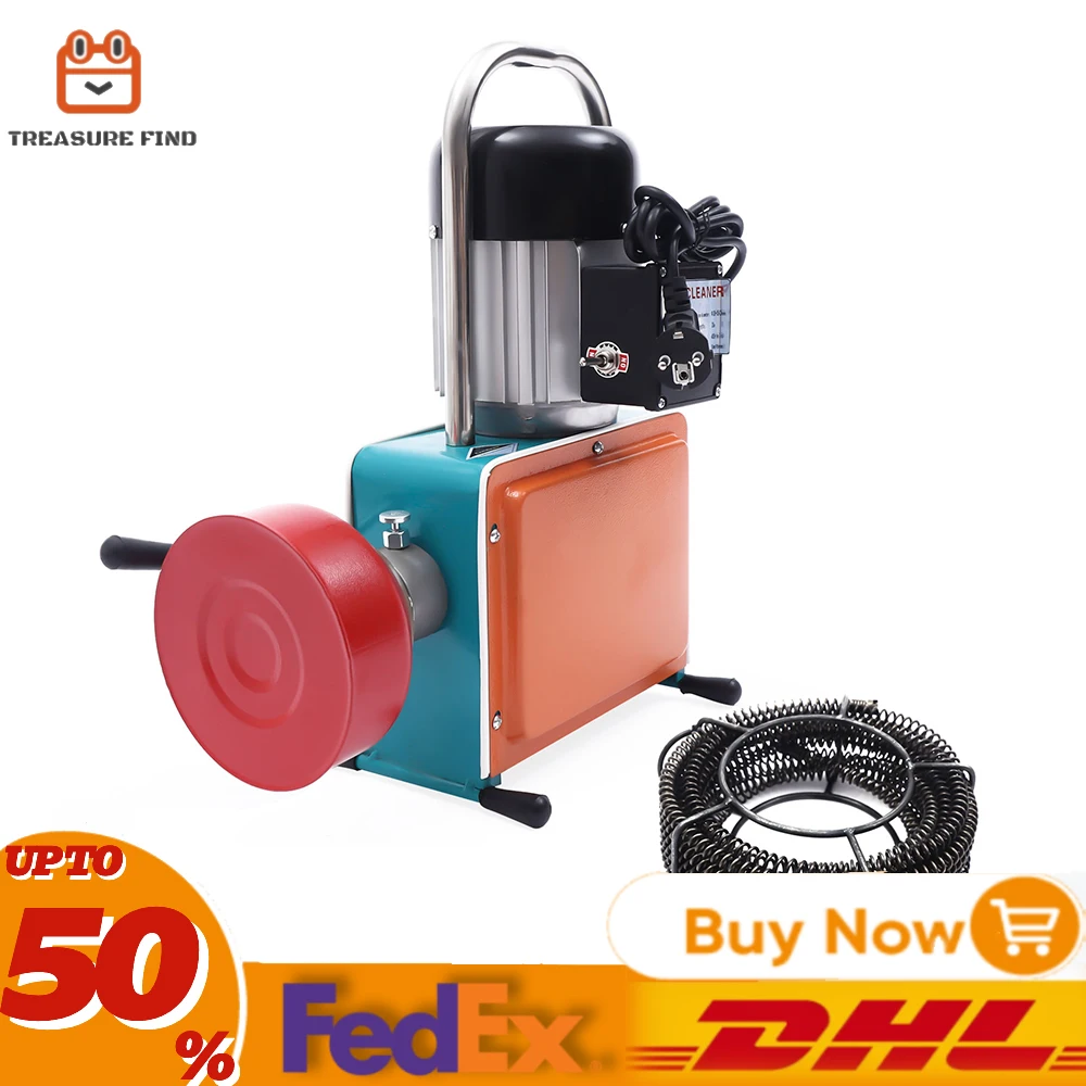 Pipeline Cleaning Machine 230-240V 1000W Sewer Wastewater Pipe Dredger Device With Super Waterproof Engine