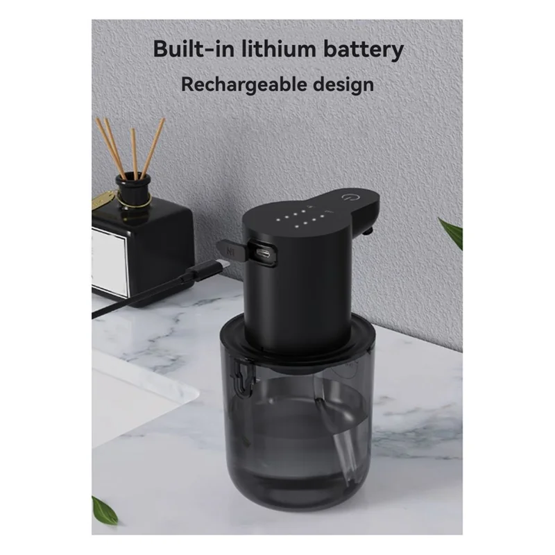 TCF-400Ml Dispenser di sapone elettrico da tavolo ricaricabile impermeabile a parete con tecnologia intelligente di lavaggio delle mani per l'igiene A