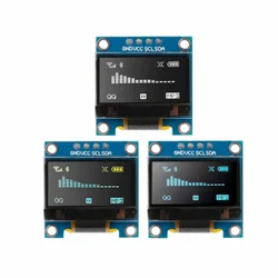 Placa de tela LCD para Arduino, Módulo de exibição OLED, Serial IIC, Branco, Original, 0.96 