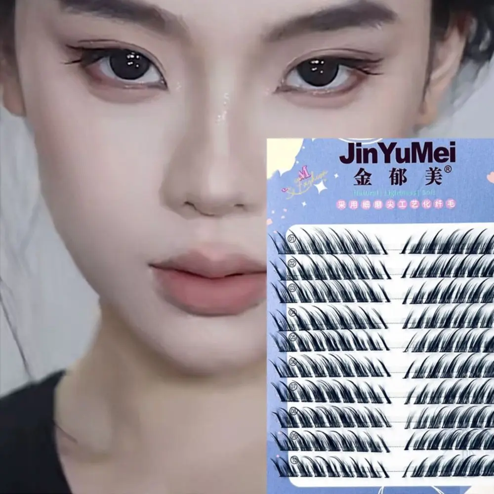

10Rows 3D Fluffy Single Cluster Eyelash Extension Segmented Natural Mink Fox Eye Effect makeup Lashes Individual False eyelashes