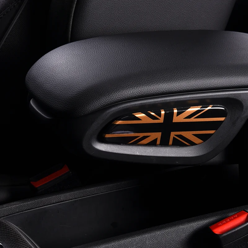 

F60 COUNTRYMAN Union Jack Car Center Console Armrest Box Side Panel Cover Sticker For MINI Cooper Interior Accessories