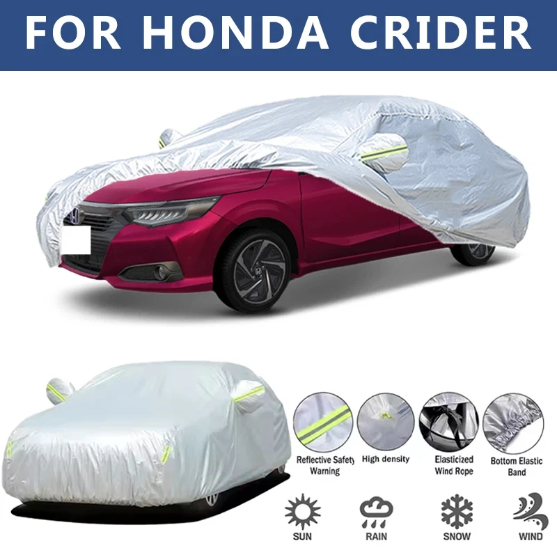 

For HONDA CRIDER Car Cover Outdoor Protection Covers Snow Sunshade Waterproof Dustproof Exterior UV Car Accessories