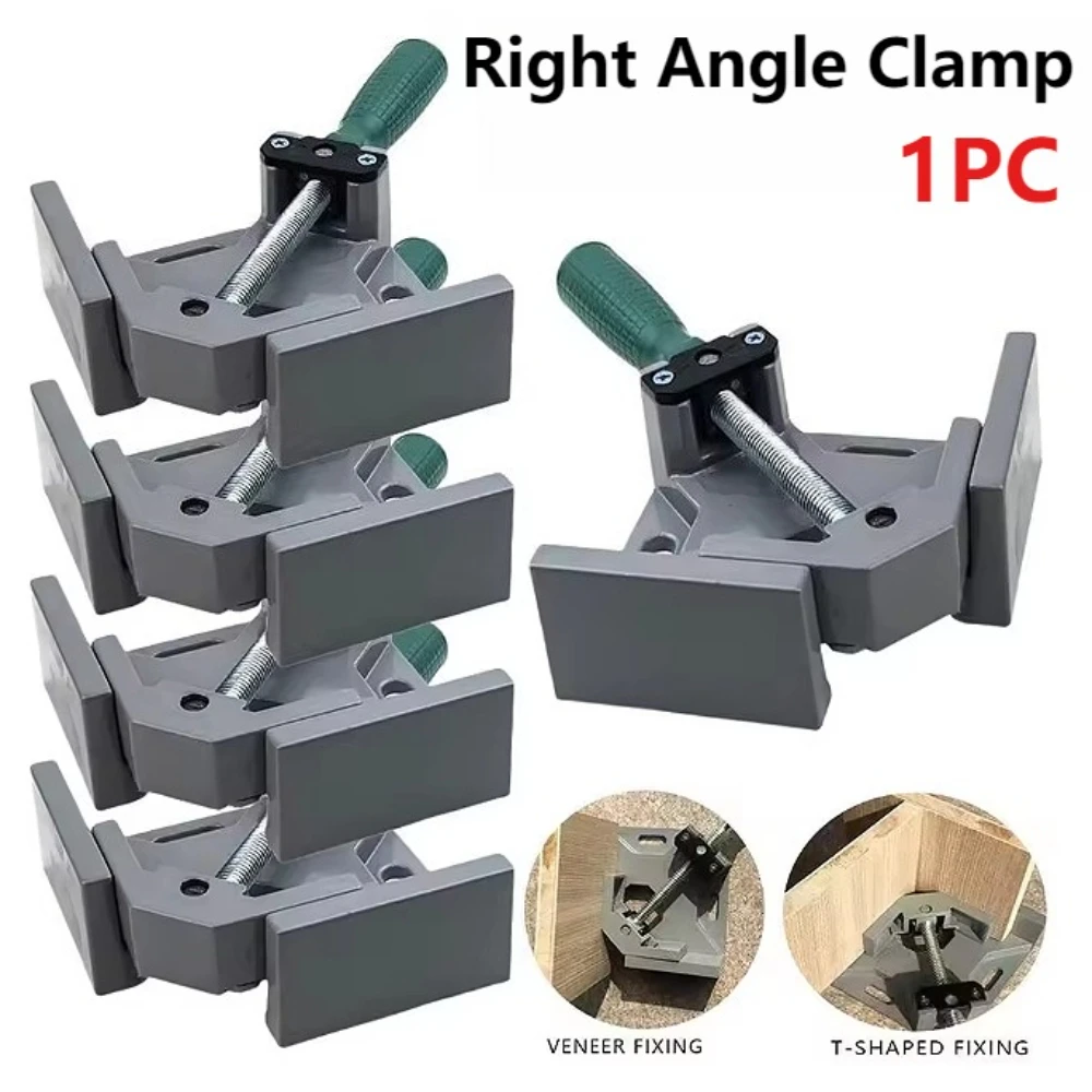 

90 Degree Right Angle Clip Clamp Picture Frame Corner Clamp Aluminum Adjustable Swing Jaw For Welding Woodworking Clamping Tools