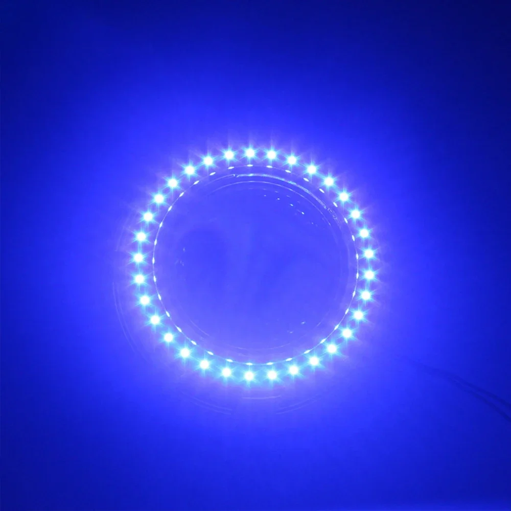 2PCS 40/60/80/100/120MM LED Ring Angle Eyes Car Headlight Halo Lights 1210 3525 Led Angle Eyes Bulb Red White Blue 12V DRL