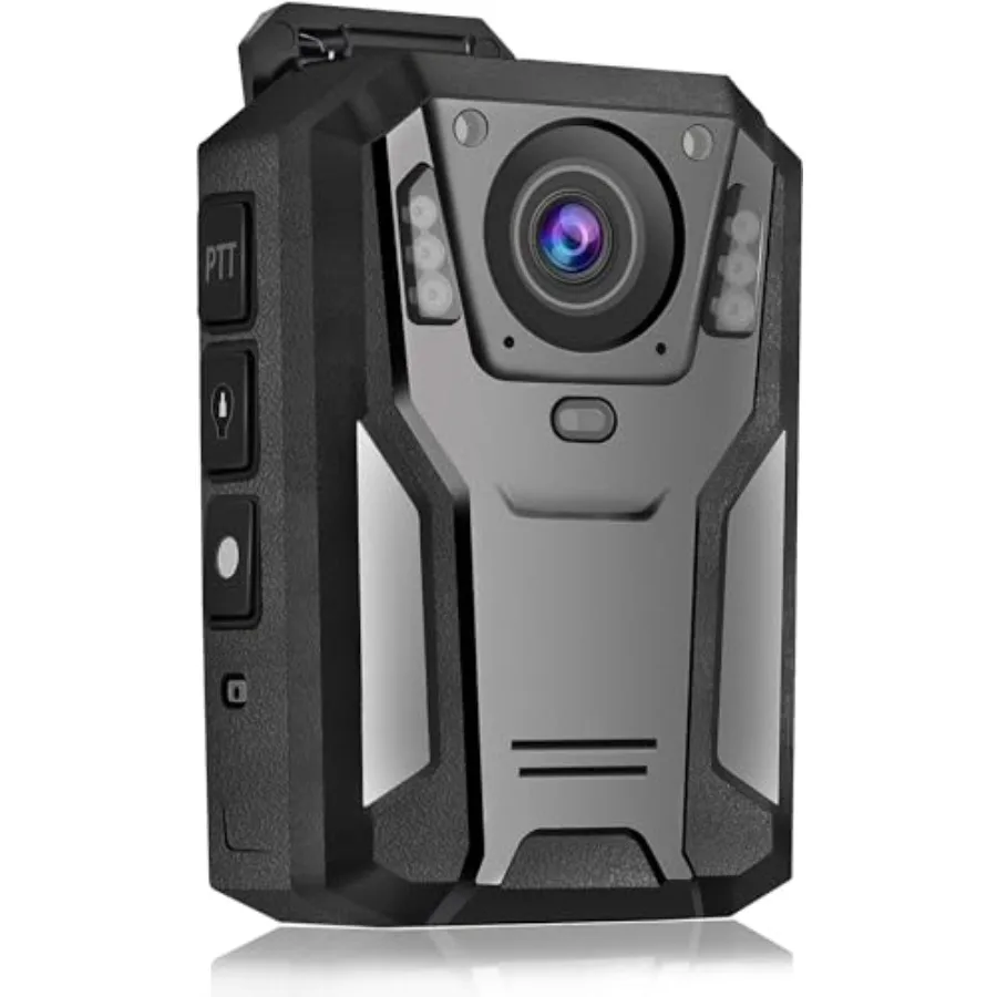 

Law enforcement body camera: 2K P100 police body cam, black, waterproof shockproof lightweight with infrared night vision, 128G