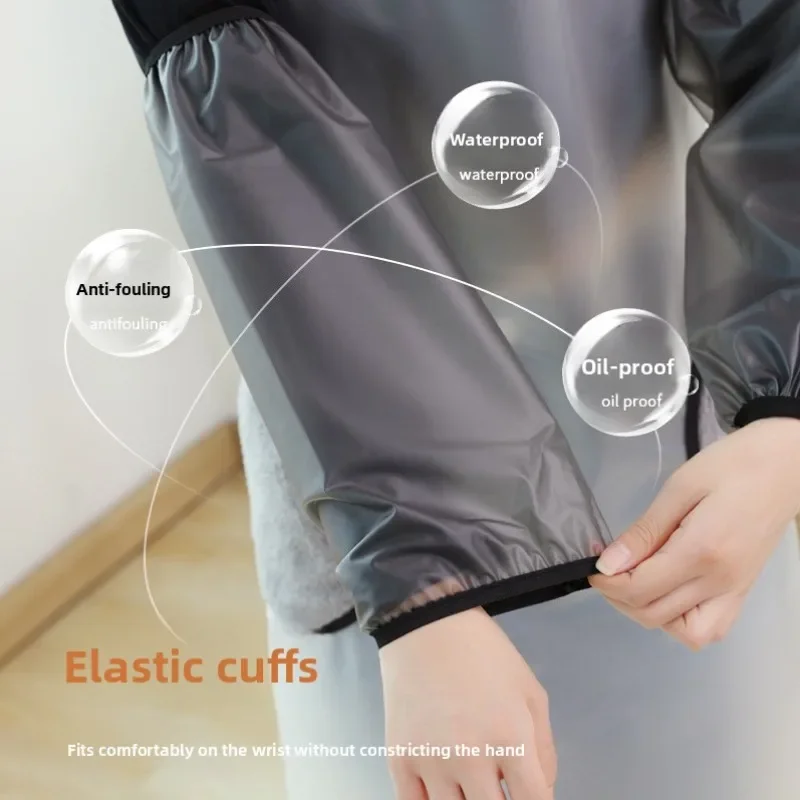 Waterproof Oversleeves Oil-proof Housework Cleaning Arm Sleeves Cuff Arm Cover Apron Accessories Dirt-resistant Cleaning Sleeves