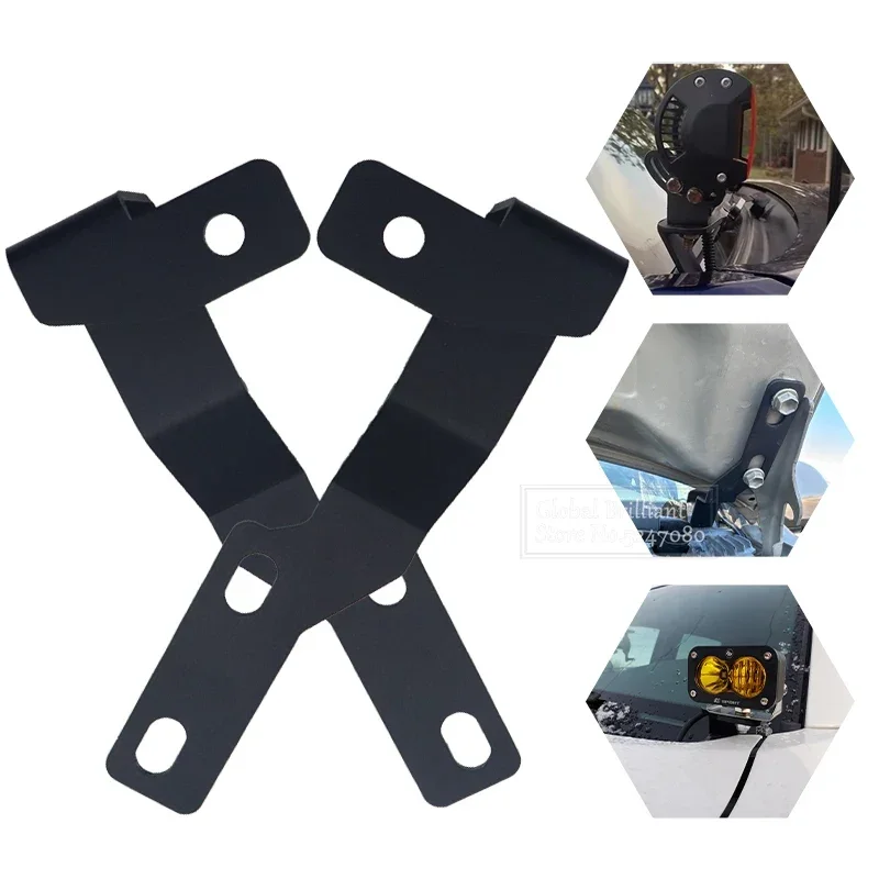

Car Bonnet Ditch Light Mounting Bracket Working Lamp Mount Holder Clamp for Toyota Tacoma 2005 2006 2007-2015 Lamp Brackets