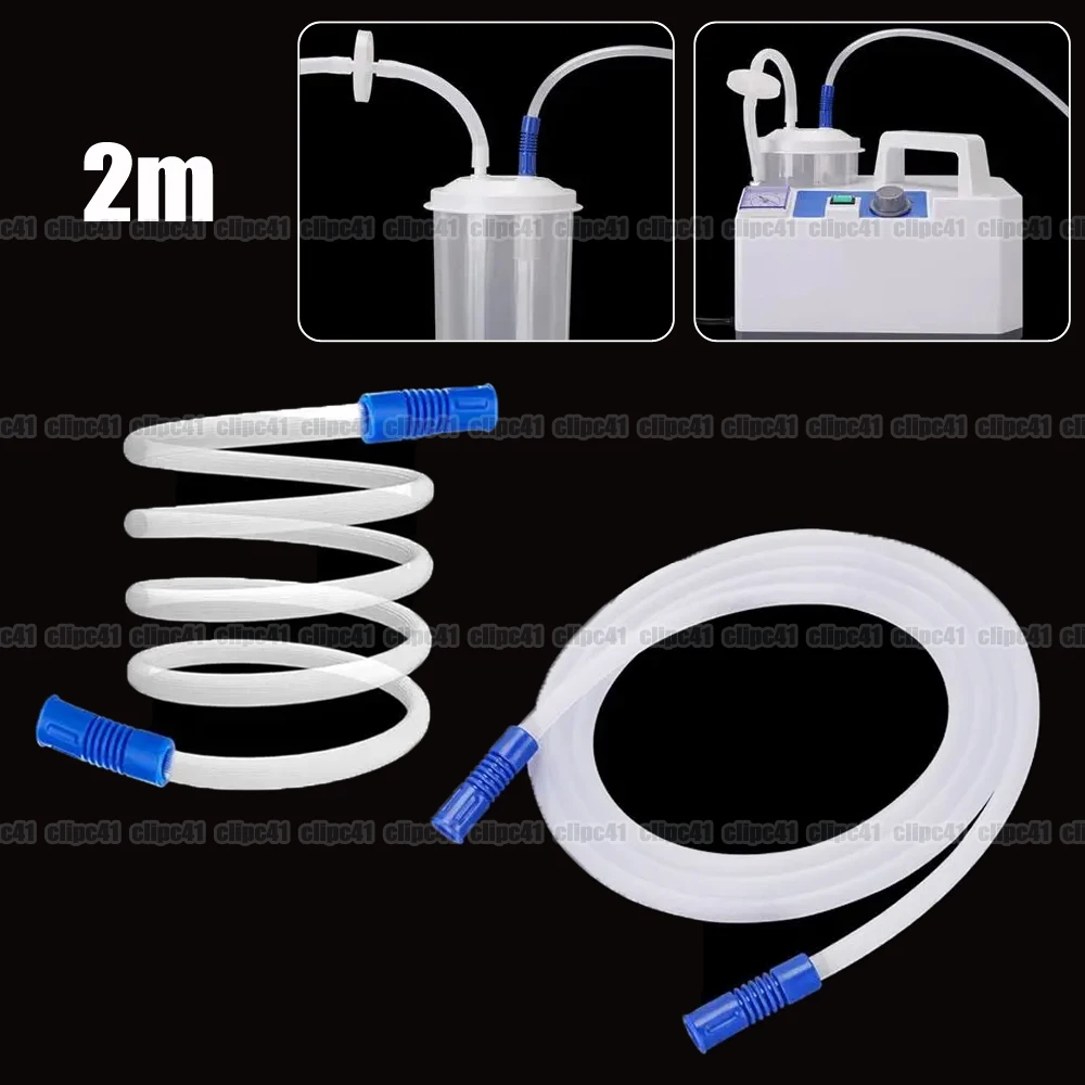 Tubos de succión de 2m de longitud, tubos de recolección para máquina de succión al vacío, accesorios para uso doméstico, máquina de succión portátil, 1 ud.