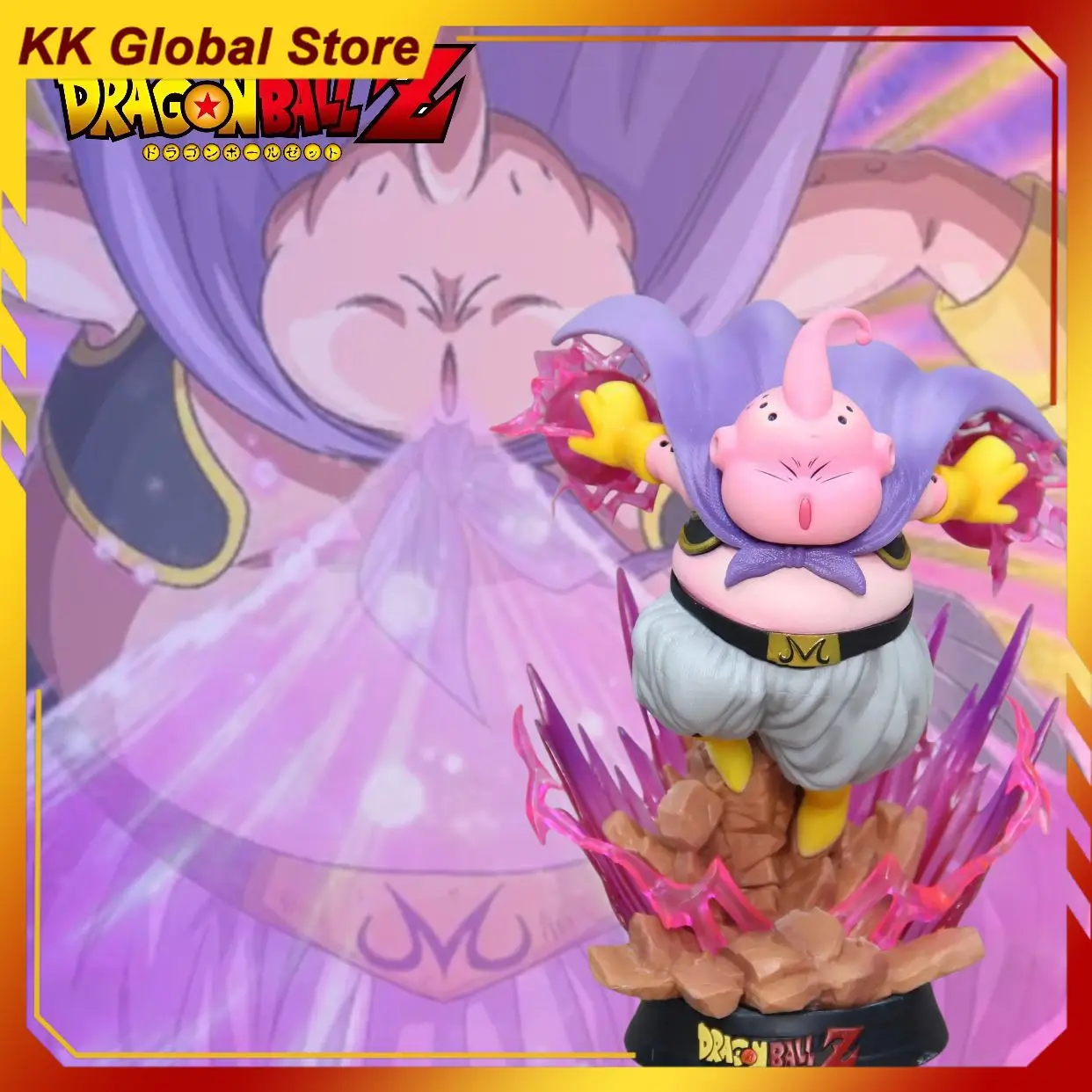 

19cm New Dragon Ball Majin Buu Anime Figure Peripheral Model Can Glow Statue Desktop Decoration Ornaments Kid Birthday Gift Toy