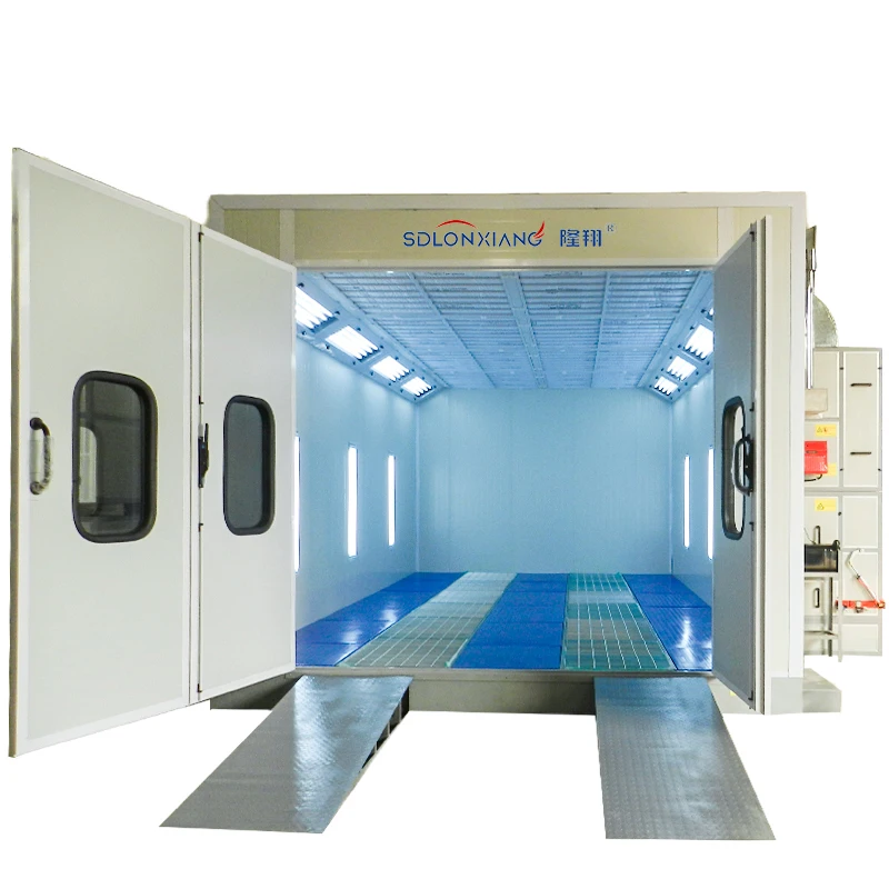 Auto Painting LED Lighting Automotive Baking Oven Paint Cabin Electric Diesel Burner Heating System Spray Booth For Cars