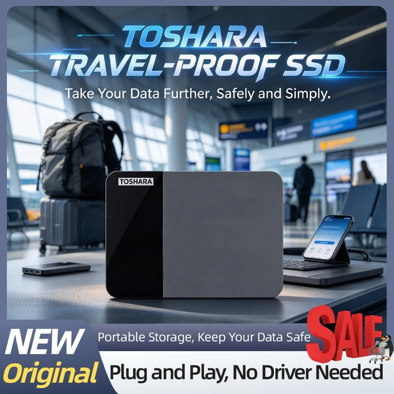 New TOSHARA B3 25 Inch Canvio Ready USB30 Portable External HDD 1TB 2TB 4TB Desktop PC Windows Laptop Mac Android HD V30