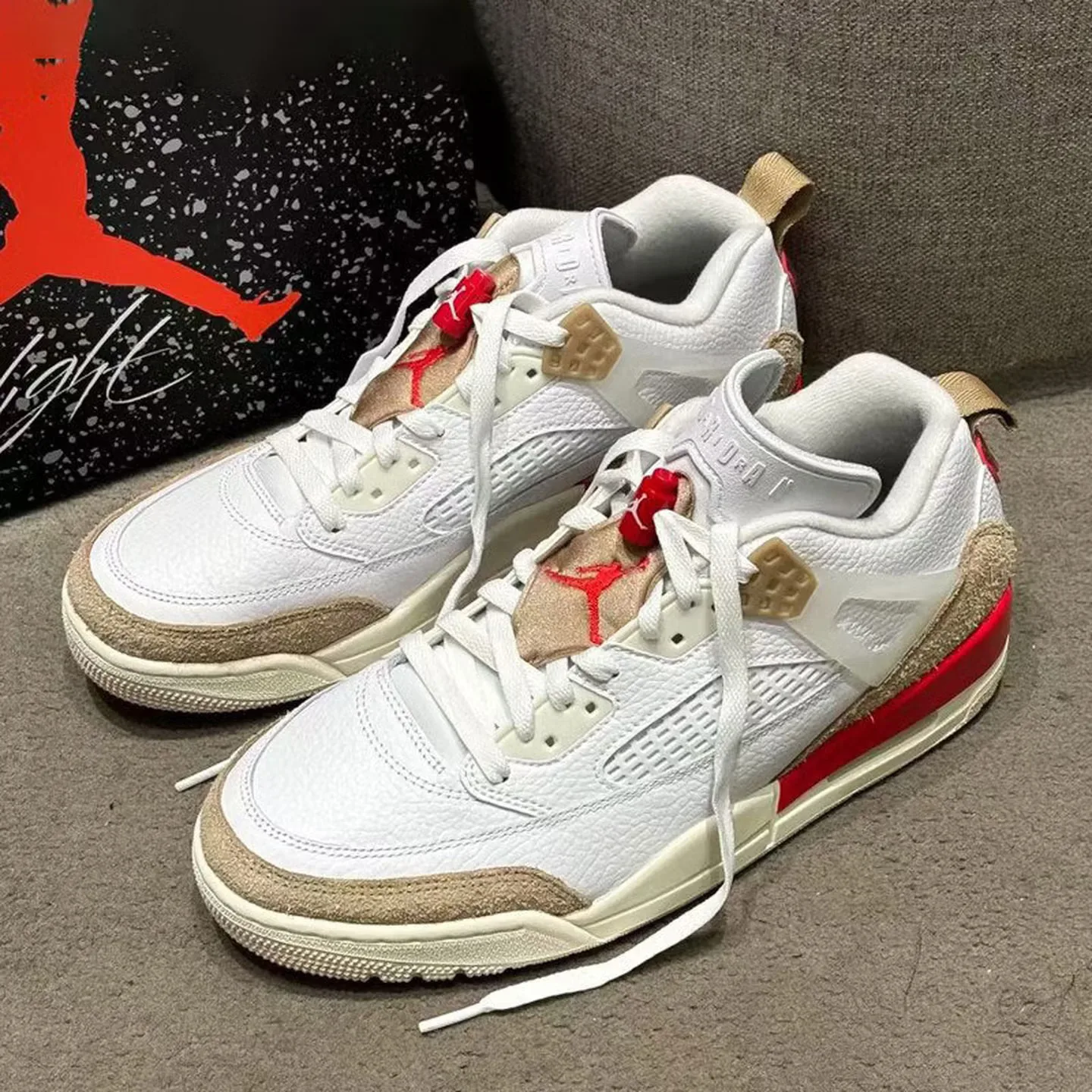 Nike Jordan Spizike Low Original Men's Sneakers Plaid Fashion Wear Resistant Casual Aj Basketball Shoes Fq1759-105