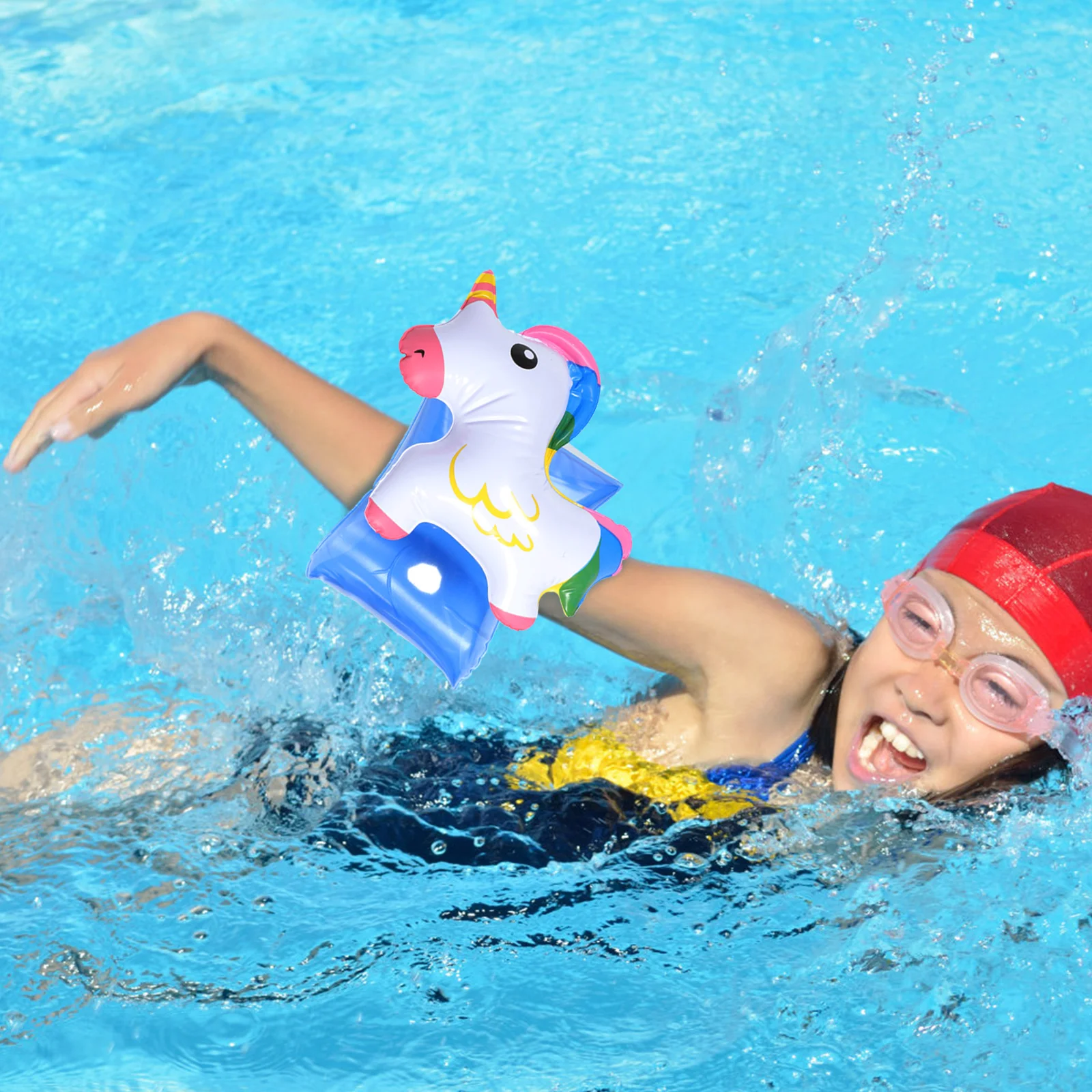 

2 Pcs Swimming Float Sleeves Arm Band Kids Floaties Inflatable Bands Pineapple Baby Armband Floating