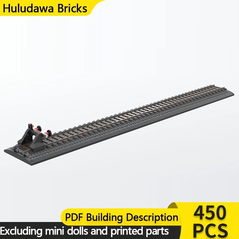 

Модель Street View MOC, строительные кирпичи, подставка для поезда с буферной остановкой, модульная технология, детские подарки, сборка игрушек, костюм