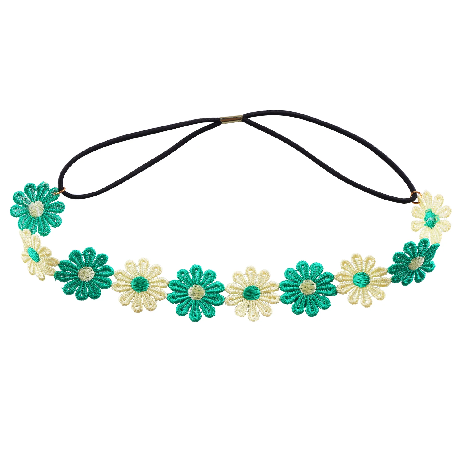 Gänseblümchen-Blumen-Stirnband, Sonnenblume, Hippies, Krone, Haarkranz, böhmischer Blumen-Kopfschmuck für Frühlingstourismus, Hochzeit, Festivals, Party – Detail 13