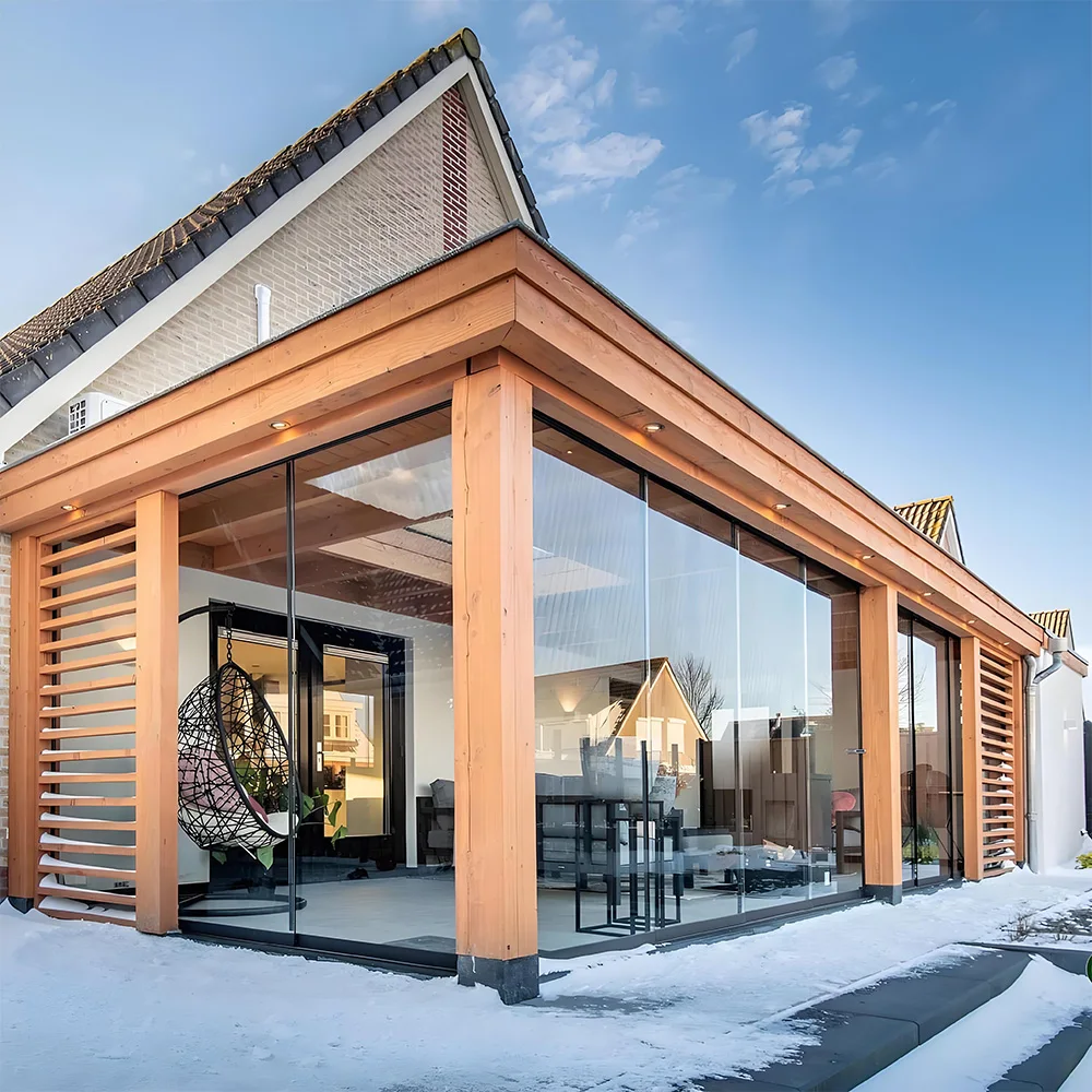 

Раздвижная дверь Sixinalu Sunroom с двойным остеклением, изготовленная на заказ из алюминиевого сплава, входная дверь для дома, стеклянная садовая комната для декора интерьера.