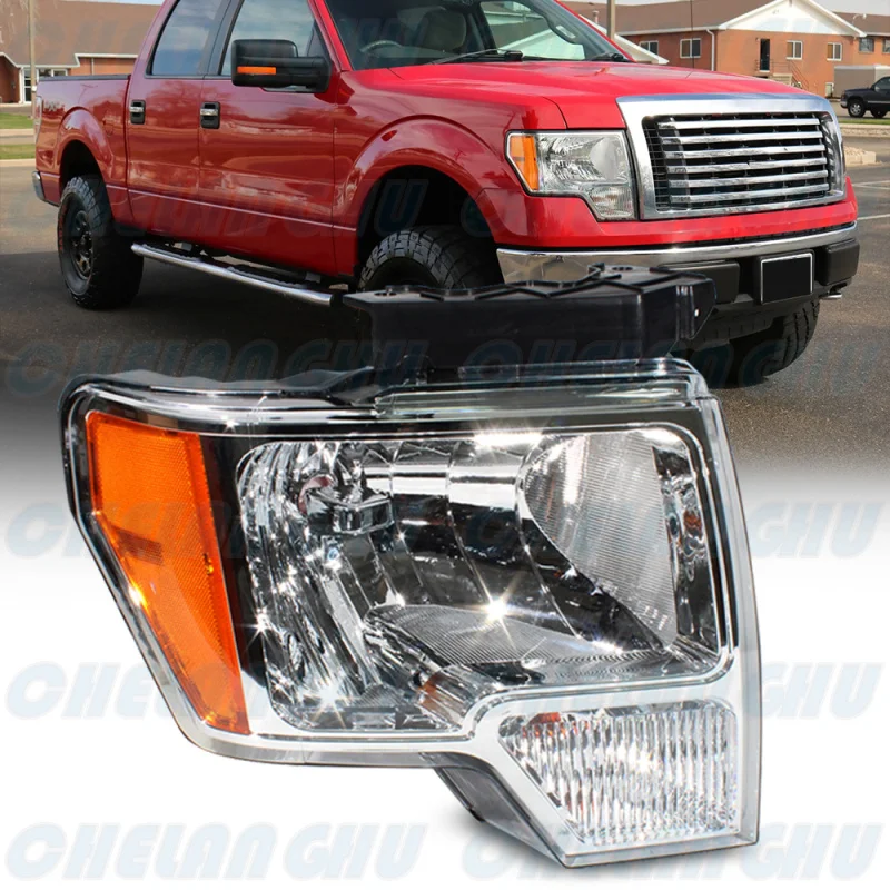 

For Ford F150 2010 2011 2012 2013 2014 car accessories Right Side Front HeadLight DRL Turn Lamp Without Headlamp bulbs